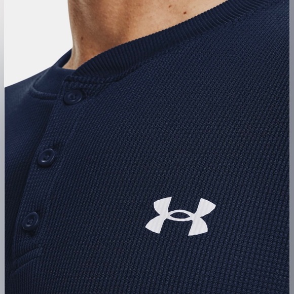 Men's UA Waffle Henley | Size Small | Navy Blue NEW!! - Picture 11 of 15